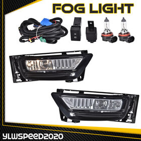 02flb1301 Bumper Fog Driving Lights Smoked Lens Fit For 2013-2015 13-15 Honda Accord Sedan