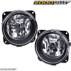 A-02flb1202awt Bumper Fog Lights Lamps Clear With Bulbs Fit For 03-04 Ford Cobra 2002-2004 Focus U