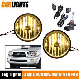 C-02flb2001ayl Bumper Yellow Spot Fog Lights Lamps With Bulb Switch Fit For 05-11 Toyota Tacoma