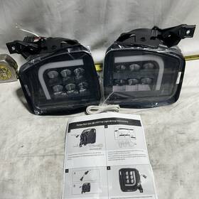 F-ram-0004-frd Bunker Indust 2 Led L-type Drl Assembly 13-18 Dodge Ram 1500 Fog Lights