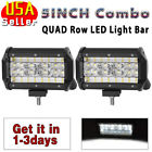 By000438 Yitamotor Quad Row Spot Flood Combo Beam Led Light Bar