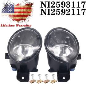 2615589927 Bza1081 2x Fog Lights Clear Rh/lh For Nissan Altima Maxima Rogue Sentra Infiniti M35 M45