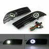 C115-102-black Flyxiang Pair Led Fog Light Lamp Grille Wiring Harness Kit