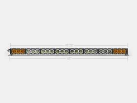 Cr2319 Cali Raised Led 43 Amber/white Dual Function Bar - No Wire Harness / Switch