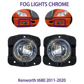 Hy6325 California Truck Parts For 2011-2020 Kenworth T680 Full Led Performance Driving Fog Lights Lamps Pair