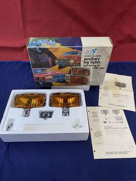188.55711 Car Vintage Auxiliary Fog Lights Set Sears 1970 S 1980 Van Muscle Untested