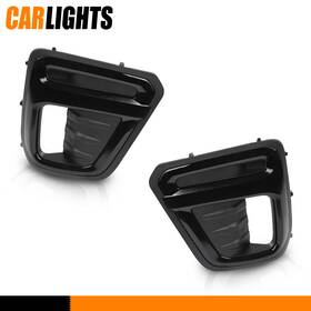 57731sj140 Carlights Front Fog Light Trims Left And Right Side Black Fit For 19 Subaru Forester Sport