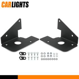 C-02flp4553abk Carlights Fit For 07-14 Chevy Silverado 1500/2500/3500 Hd Pair Fog Light Mounting Brackets