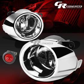 Crc-flztl159ch Charismatic Racing Concepts Pair Clear Lens Bumper Fog Lights Bezel Switch Lh Rh For 2009-2010 Ford Fiesta