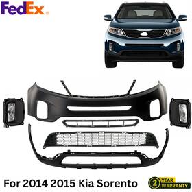 126987165 Cheda Front Upper / Lower Bumper Cover /foglight Kit Fit For 2014 2015 Kia Sorento