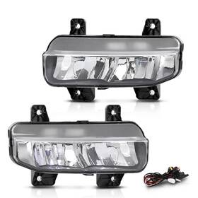 Gpl056295 Cheda Led Clear Lens Fog Lights Lamps 1pair Fit For 2019-2022 Dodge Ram 1500 2500 3500
