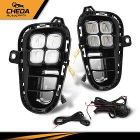 Gpl156079 Cheda Led Fog Lights Lamps Front Left And Right Side With Harness Fit For Kia Rio 2018-2020