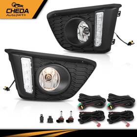 Gpl479984 Cheda Front Bumper Fog Lights 1pair With Wiring And Bezels Fit For Honda Jazz 2014-2017