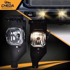 Gpl8408 Cheda Fit For 05-07 Ford F-series Pair Bumper Fog Light Lamp Replacement Smoked Usa