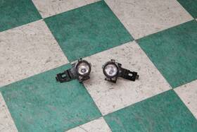 116-2262l Chevrolet 97-04 Corvette Front Bumper Pair Driver Lh Passenger Rh Fog Lights Lamps Oem