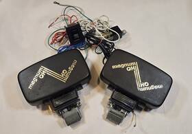 4-3001 Chieftain Magnum Qh Clear Halogen Fog Lights With Harness - Rare Untested
