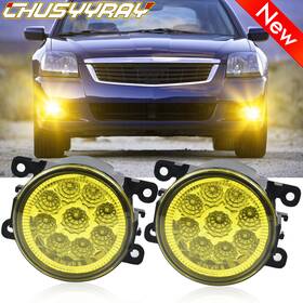Chusyyray 192530886466 Pair 4 Inch Round Led Fog Lights Yellow Amber For Mitsubishi Eclipse 2006-2012