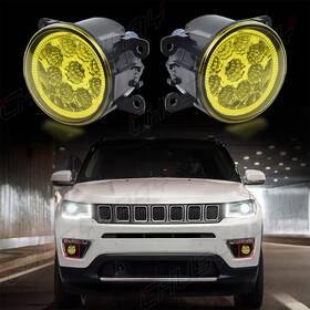 Chusyyray 336488134693 Pair Bumper Led Fog Light Clear Driving Lamp For 2016-2017 Civic Sedan 4-door