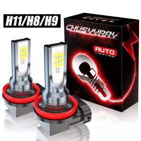 Chusyyray 377011237139 For Chrysler 300 2011 2012 2013 2014 White Led Fog Light Bulbs 2x H11 H8