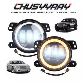 Chusyyray 437504967407 Fit 1995-2005 Dodge Neon 4 Inch Led Fog Lights Front Bumper Driving Lamps