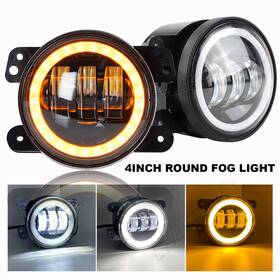 Chusyyray 493188858752 Pair 4 Inch Round Led Fog Lights Bumper Driving Lamp For Dodge Journey 2009-2015