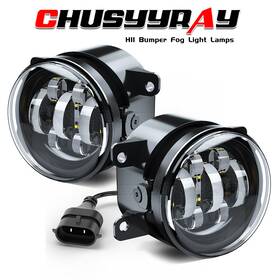 Chusyyray 519655165946 For 2017-2020 Jeep Compass Bumper Fog Light Lamps H11 Bulb Clear Lens Right&left