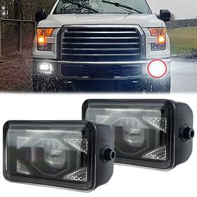 Chusyyray 637299644068 For 2015-2020 Ford F150 2017-2018 Super Duty Led Fog Lights Front Bumper Lamps