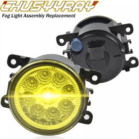 Chusyyray 669840111453 2pcs Front Fog Light Driving Lamp For Honda Pilot 2013-15 Clear Lens Replacement