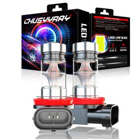 Chusyyray 736902397701 2x Pink Purple H11/h8 Led Fog Driving Lights Foglight Drl Bulb Lamps Accessories