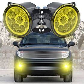 Chusyyray 782560380357 Yellow Led Front Bumper Fog Light Driving Lamp For Nissan Frontier 2005-2009