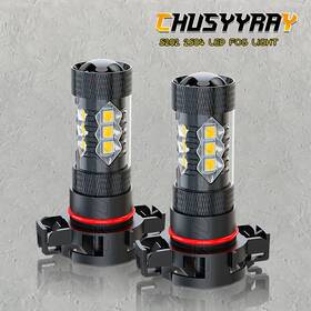 Chusyyray 874745932915 Led Fog Light Bulbs 5202 Yellow For Chevy Silverado 1500 2500 3500 Hd 2007-2015