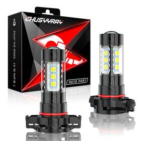 Chusyyray-2955-h16 Chusyyray 2x H16 2504 White Led Fog Light Bulbs For 2010-2018 Jeep Wrangler Jk Jl