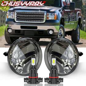 Fl-gs07-c Chusyyray 2007 For 2007-2013 Gmc Sierra 1500 2500hd 3500hd Led Fog Lights Bumper Lamps Assembly
