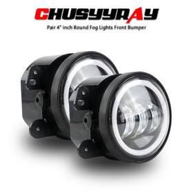 Kj00020 Chusyyray 4 Inch Led Halo Fog Lights Angel Eyes Drl Lamp For Chrysler Pt Cruiser 2006 2010