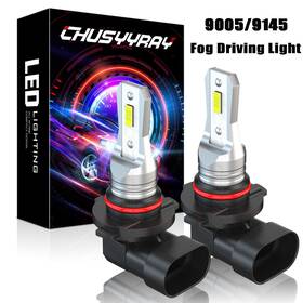 X3plus9145 Chusyyray 2x White 6000k Led Fog Light Bulb For 2009-2018 Dodge Ram 1500 2500 3500