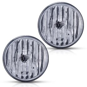 Hea613140 Clear Lens Fog Lights Assembly Lamps For 2007-2014 Gmc Sierra 1500 2500hd 3500hd