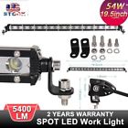 Cn03iled54s Unbranded Slim Led Work Light Single Row Offroad Bar Jeep