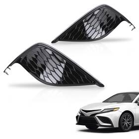 Cnnell0720-338 Cnnell 2x Front Bumper Fog Light Cover Lamp Frame Fit For Toyota Camry Se Xse 2021-2022