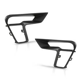 Jb5z17b968aa Cnnell Fit For 2018-2019 Ford Explorer Front Bumper Fog Light Bezel Trim Pair
