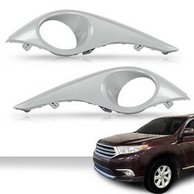Not364827 Cnnell Fit For 2011-2013 Toyota Highlander Front Bumper Fog Light Lamp Cover Bezel Trim