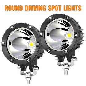 Colight 612292104665 2x 4 Inch Round Led Driving Spot Lights Pods Spotlight Headlight Offroad Tractor 4wd