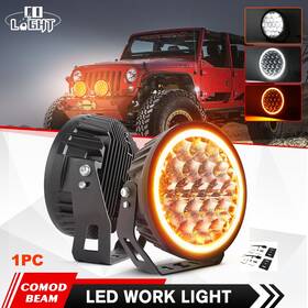 Fd-f016 Colight 9inch Round Led Driving Light Spotlight Halo Drl Offroad Truck 4x4 Atv Utv Suv
