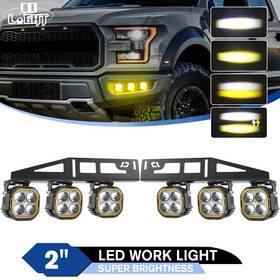 Siz97l01x3w05a Colight Led Auxiliary Driving Lights Fog Pods Bracket Set For Ford F150 Raptor 2017-2020