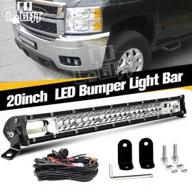 Wit08104 Colight Lower Bumper 20 Inch Led Light Bar Wire Kit For Chevy Silverado 2500/3500 2011-2014