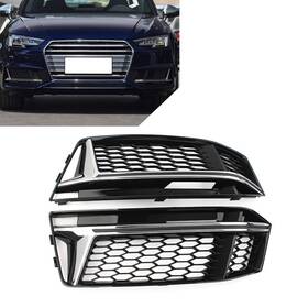 Comebuybestusa 310003559970 For Audi A4 B9 S4 2016-2018 Front Bumper Fog Light Grille Cover Honeycomb
