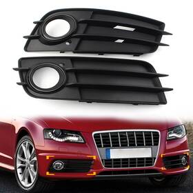 8k0807682c Comebuybestusa 8k0807681c/8k0807682c Front Bumper Fog Light Grille Cover Black Fit Audi A4 B8 S4 08-12 8k0807681c/2c