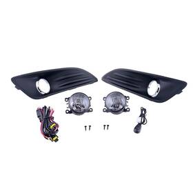 Pconfd648 Concept Automotive Lights For 2013-16 Ford Fiesta Clear Driving Fog With Switch&harness W/led Bulbs