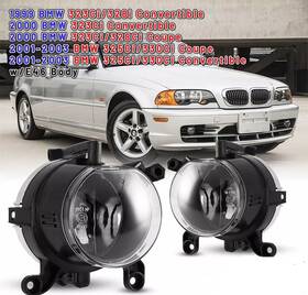 30-0524-09 Cpw Fog Lights For 1999-2003 Bmw E46 325ci 330ci Clear Lens Replace Factory Lamps