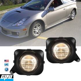 Cpw 700387135684 Fog Lights For 2000 2001 2002 2003 2004 2005 Toyota Celica Clear Lens Lamps