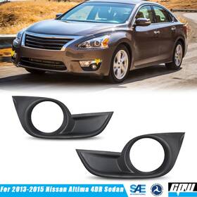 Wj30-0355 Cpw Pairs Of Fog Light Bezel Covers For 2013-2015 Nissan Altima 4dr Sedan